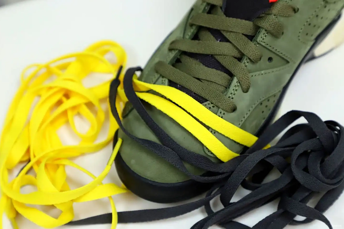 Kimikick TRAVIS RETRO JORDAN AIR X 6 SCOTT 'OLIVE' 0422